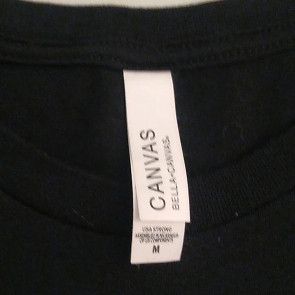 CANVAS AMERICA SUNFLOWER FLAG PATRIOTIC TEE SHIRT 100% COTTON - Picture 4 of 7